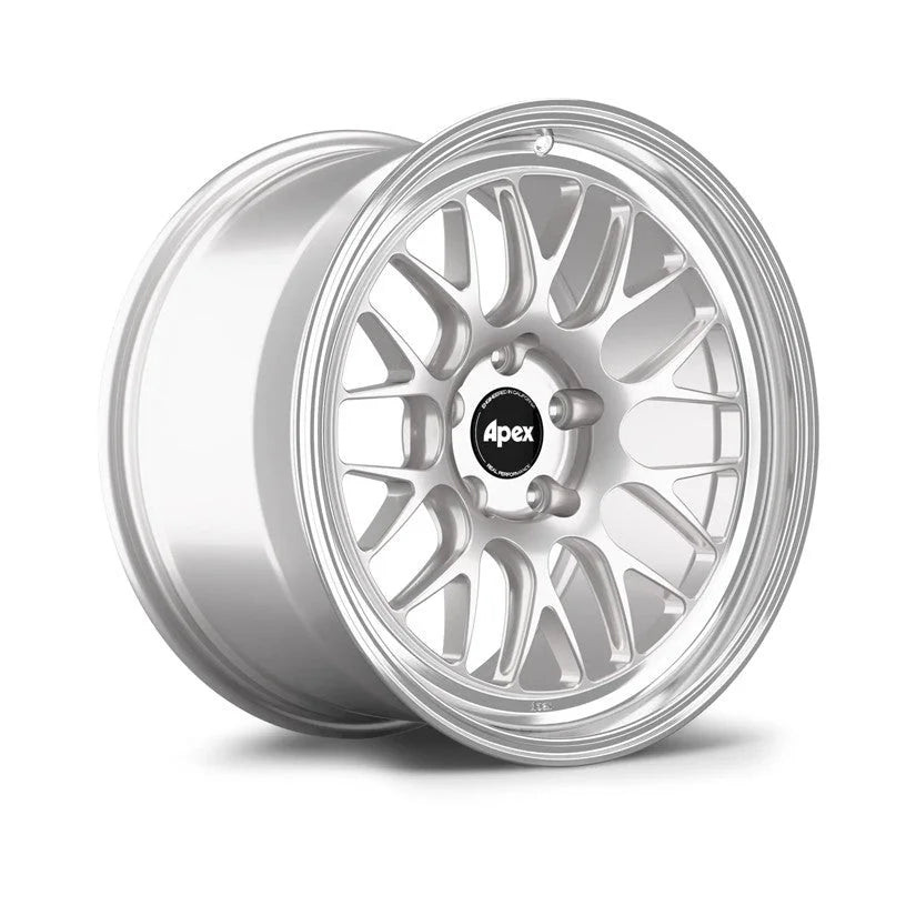 Apex ML-10RT Alloy Wheel 19x9.5 5x114 ET29 64.1mm CB Race Silver - Machined Lip