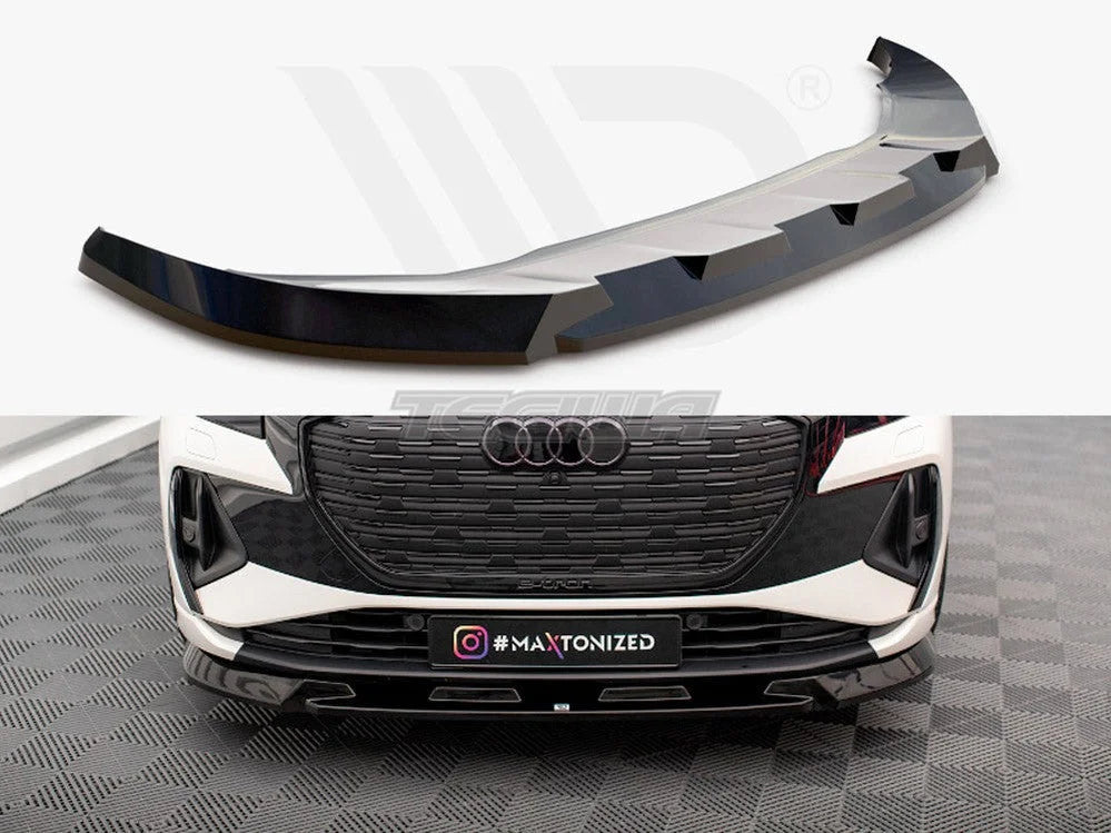 Maxton Design Front Splitter V.1 Audi Q4 e-Tron Sportback Mk1