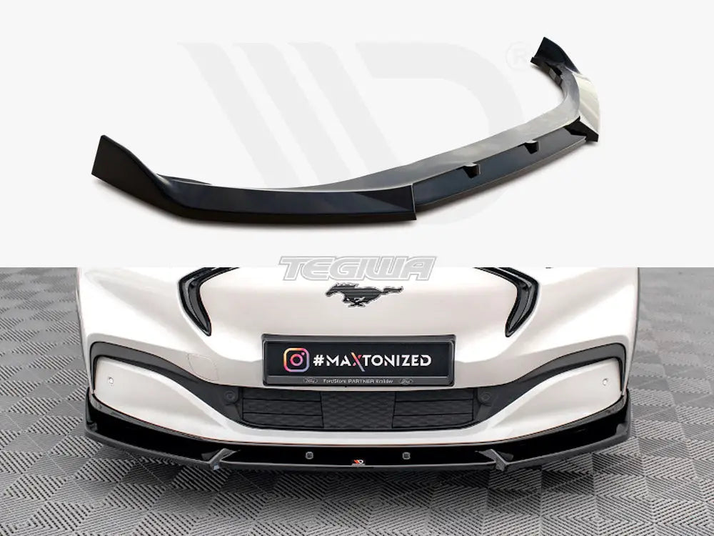 Maxton Design Front Splitter V.1 Ford Mustang Mach-e MK1