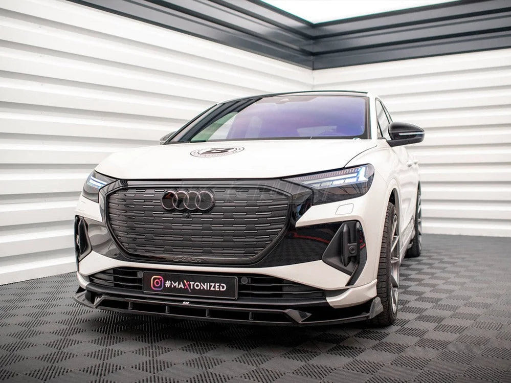 Maxton Design Front Splitter V.2 Audi Q4 e-Tron Sportback Mk1