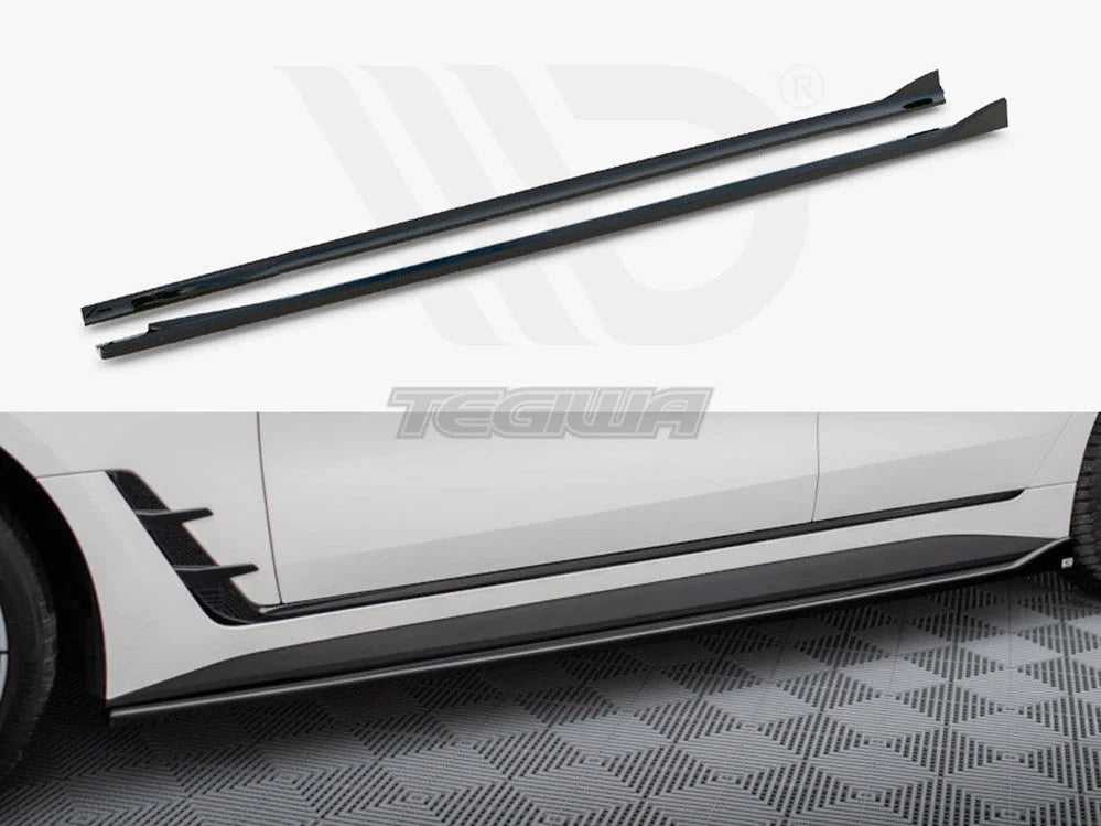 Maxton Design Side Skirts Diffusers V.1 BMW i4 M-Pack G26
