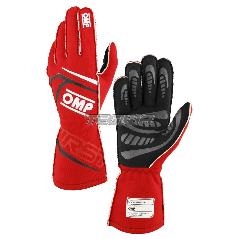 OMP First Gloves FIA 8856-2018
