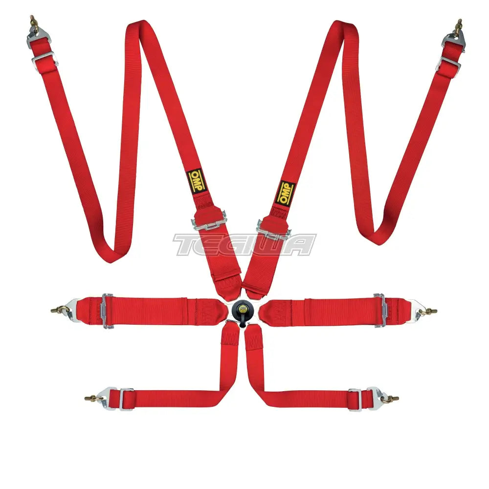 OMP Safety Harness First 3+2in Pull Up FIA 8853-2016