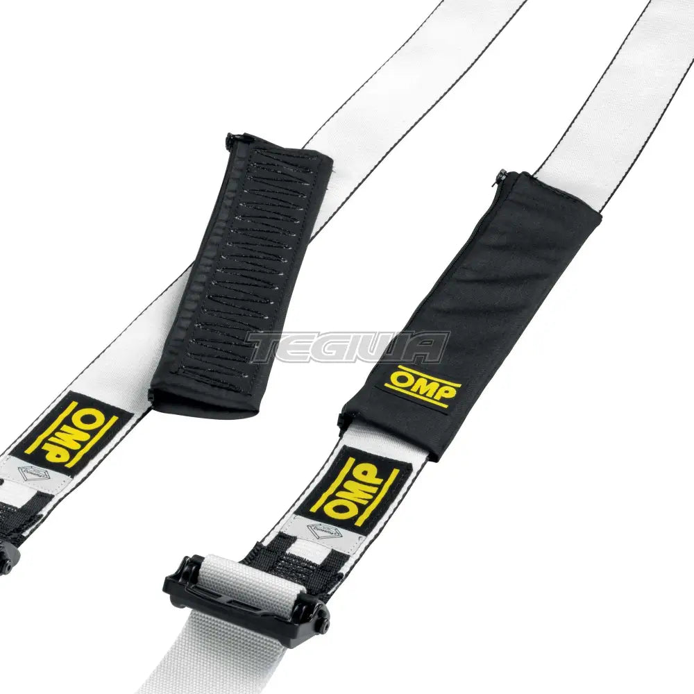 OMP Safety Harness Pads 2in Zip Closure Black