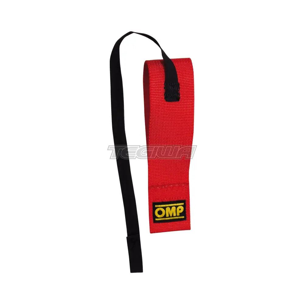 OMP Tow Hook 2in Strap Red