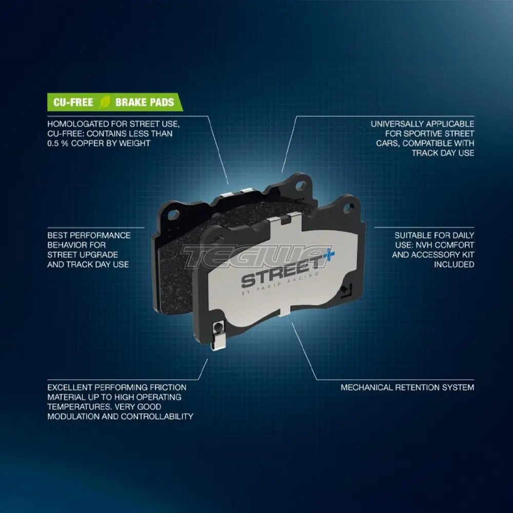 Pagid Street+ Brake Pads Tesla Model S 12-21 Front