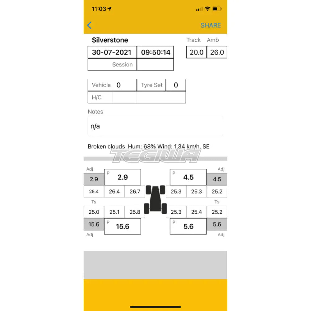 RaceSense Advanced Tyre Gauge Only Mobile/PC Connectivity