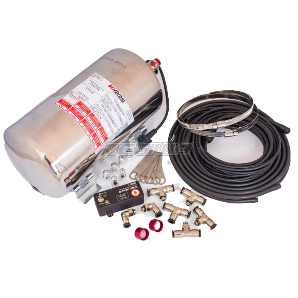 RRS FIA Optifirex Electric Stainless Steel Fire Extinguisher Kit RRS