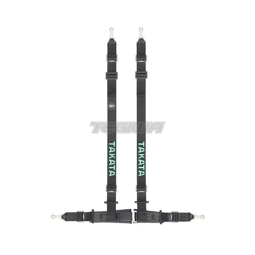 Takata Drift II 4 Point Harness Bolt-On Black