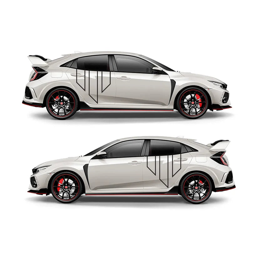 Whiteline Sticker Black Large H-795mm X L-955mm