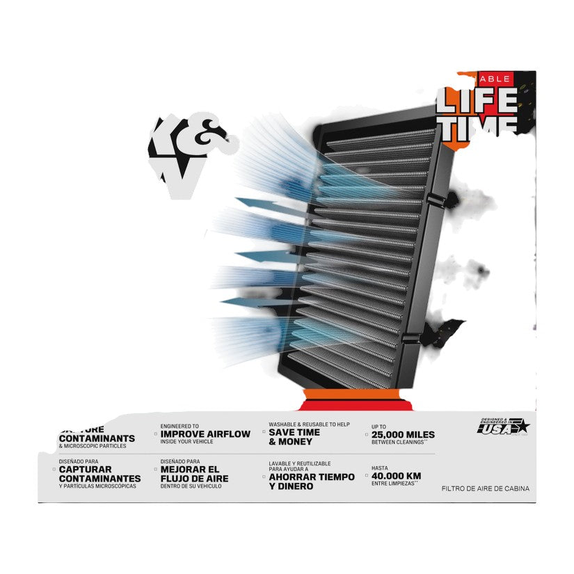 K&N Washable Cabin Filter Jaguar I-Pace 17-25