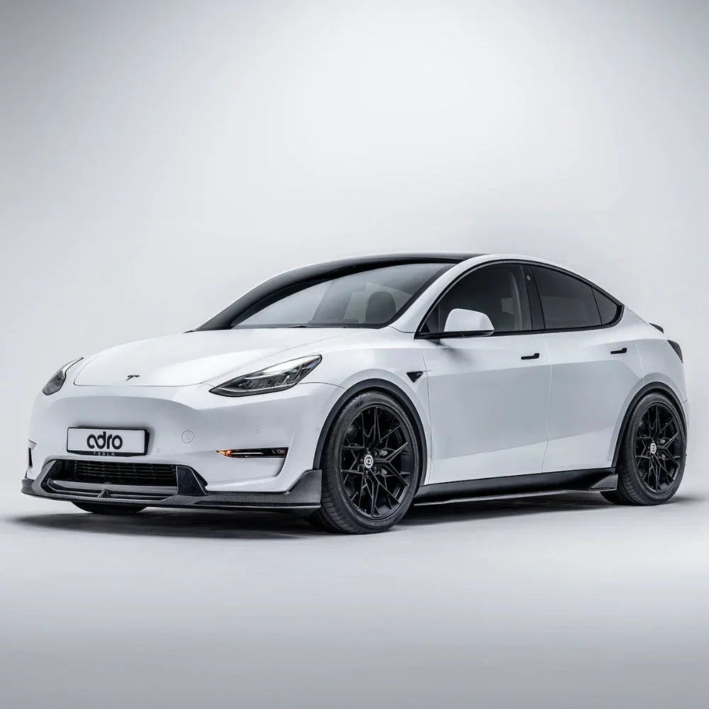 ADRO Carbon Fibre Front Lip V2 Tesla Model Y 19+