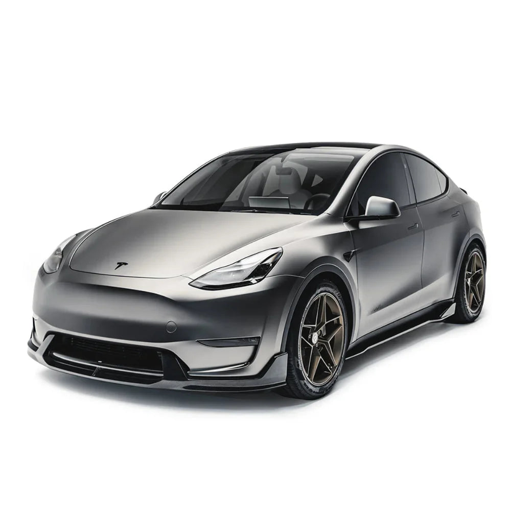 ADRO Carbon Fibre Front Lip V2 Tesla Model Y 19+
