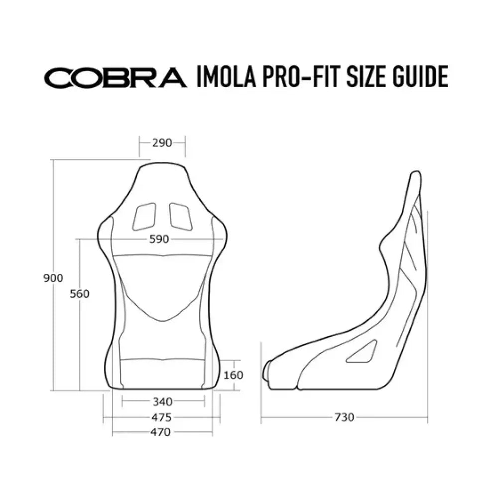 Cobra Imola T Pro-Fit Fibreglass Bucket Seat FIA Homologated