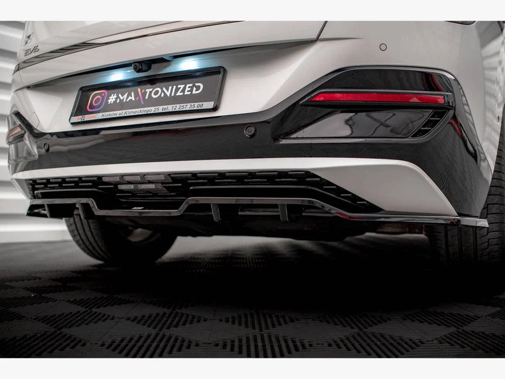 Maxton Design Central Rear Splitter Vertical Bars Kia EV6 GT-Line Mk1