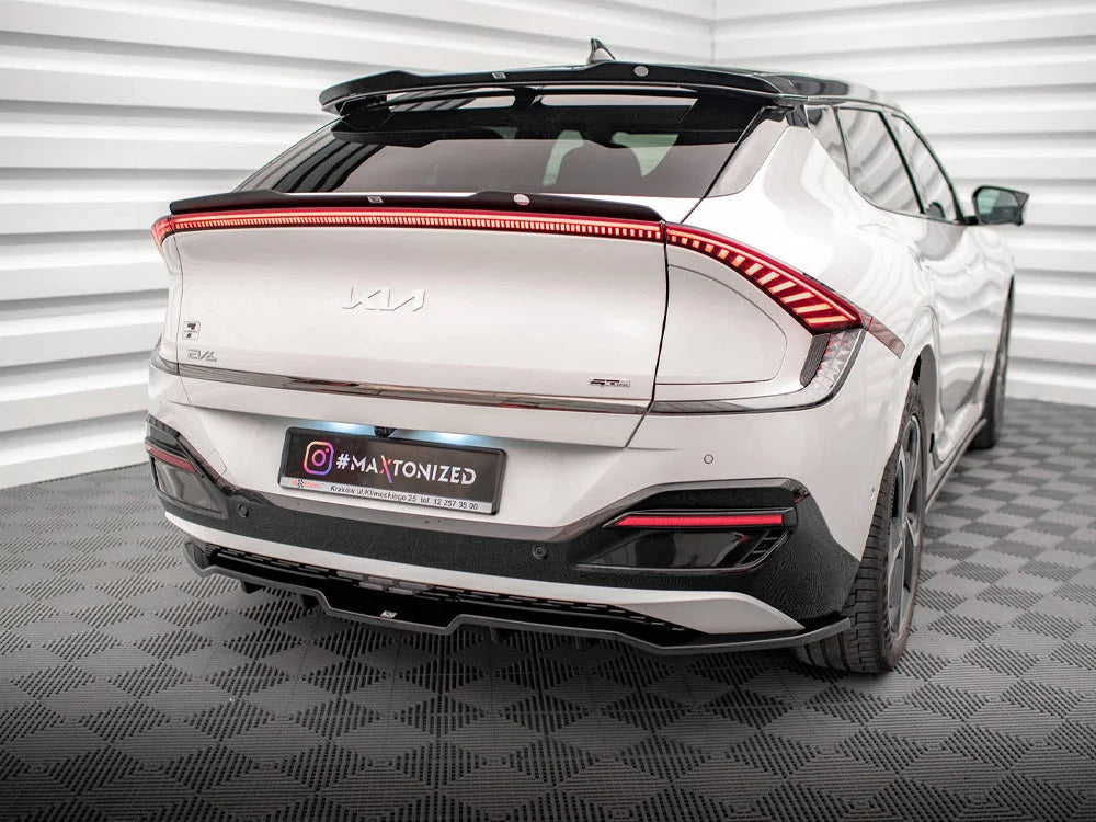 Maxton Design Central Rear Splitter Vertical Bars Kia EV6 GT-Line Mk1