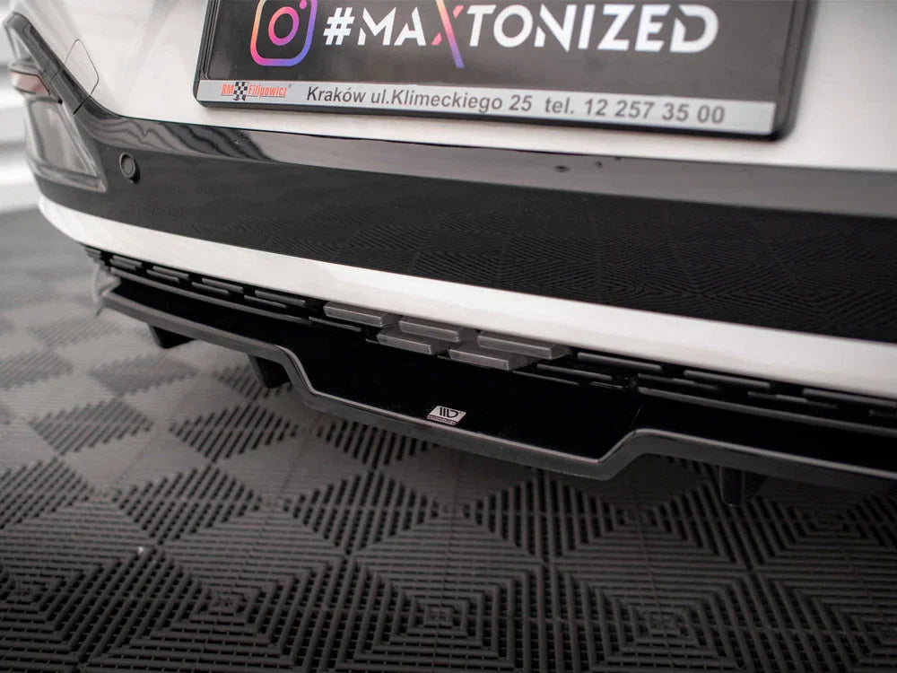 Maxton Design Central Rear Splitter Vertical Bars Kia EV6 GT-Line Mk1