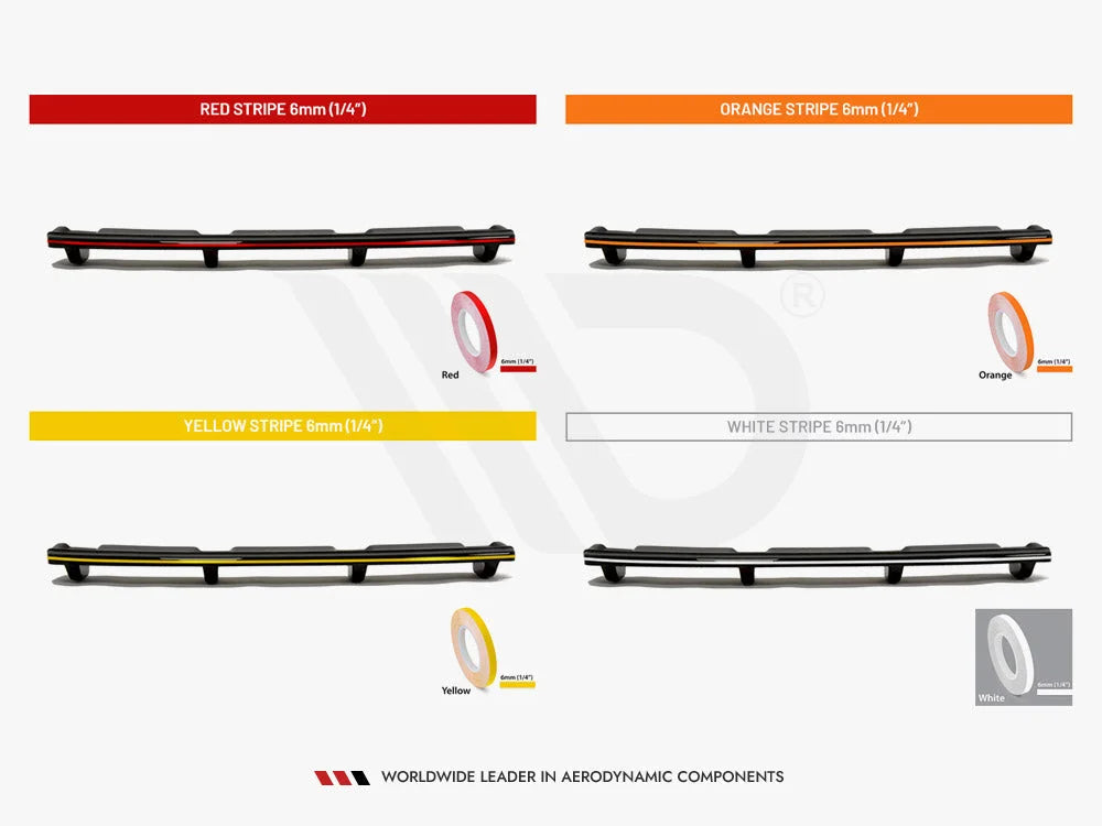 Maxton Design Central Rear Splitter Vertical Bars Tesla Model Y