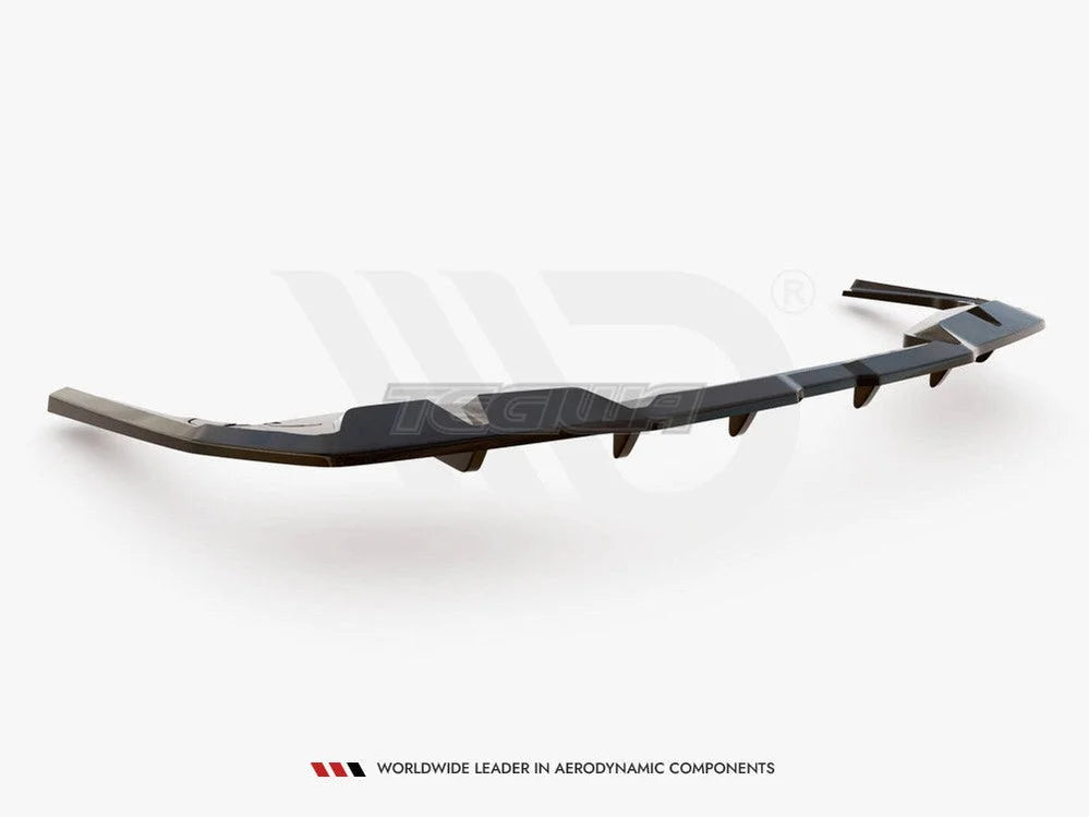Maxton Design Central Rear Splitter Vertical Bars V.1 BMW i4 M-Pack G26