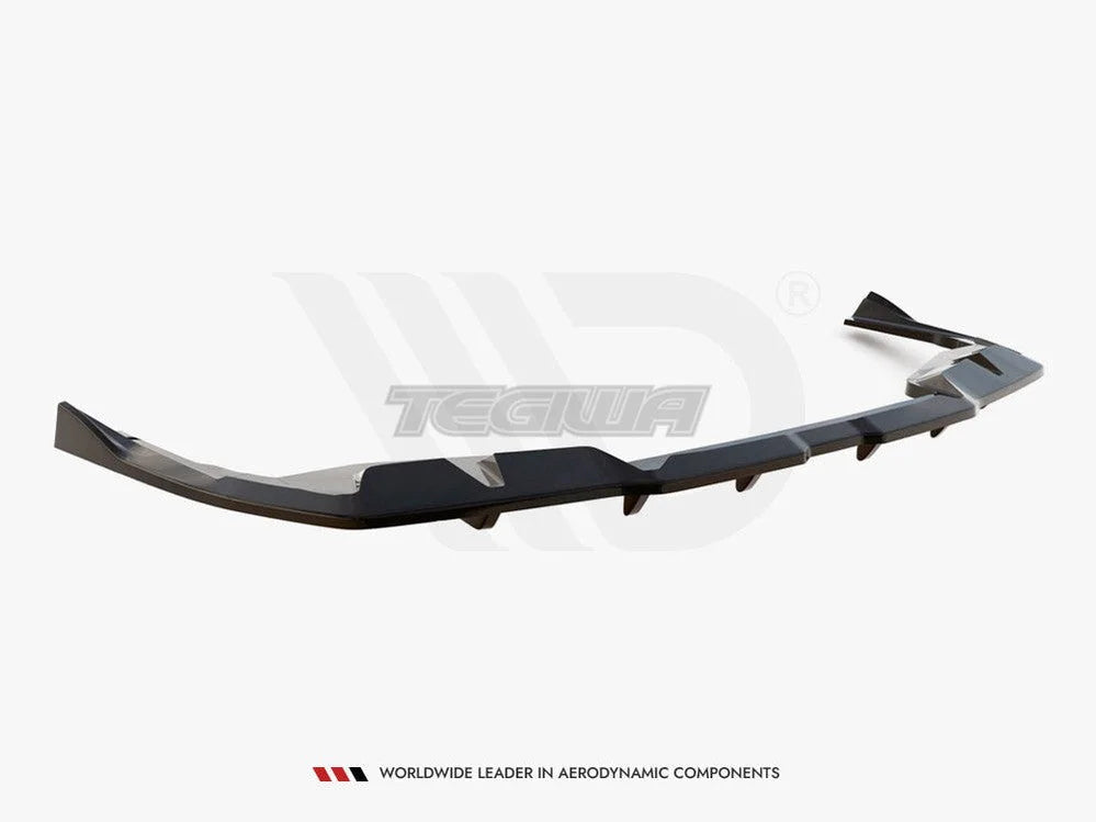 Maxton Design Central Rear Splitter Vertical Bars V.2 BMW i4 M-Pack G26