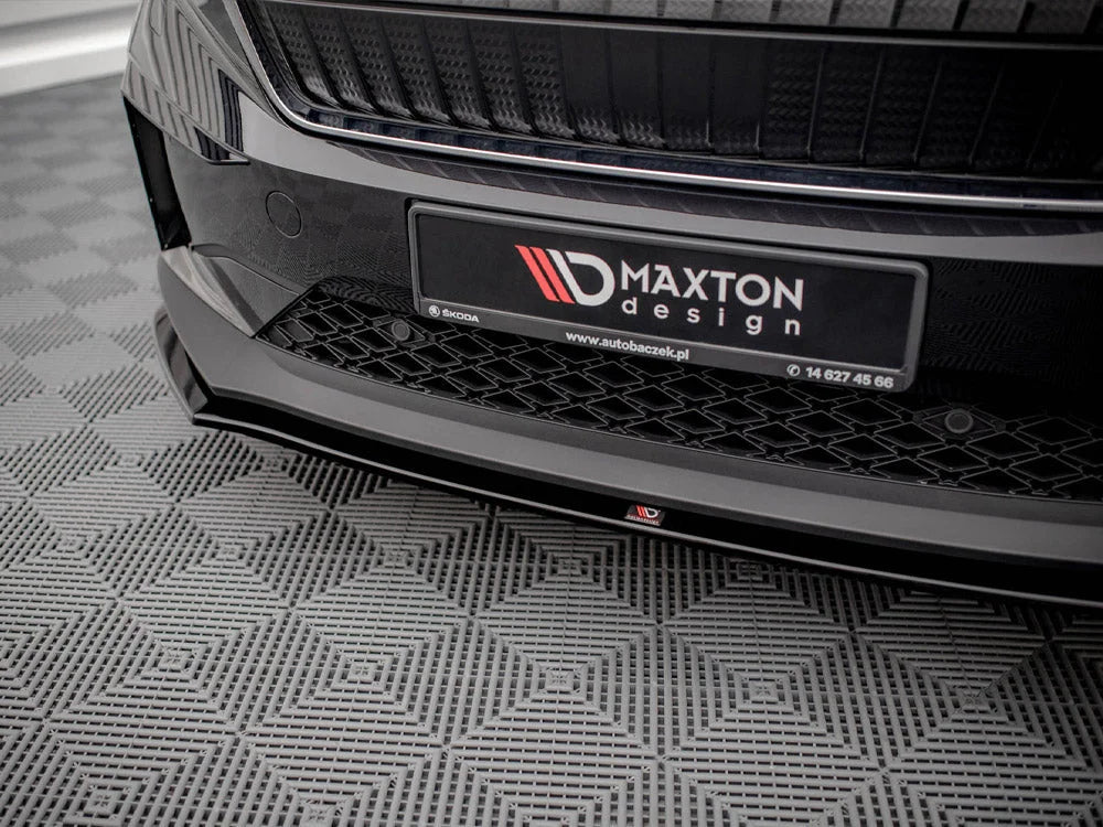 Maxton Design Front Splitter V.1 Skoda Enyaq IV 2020-