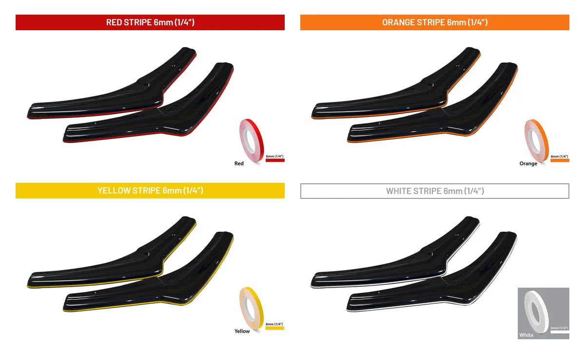 Maxton Design Rear Side Splitters V.2 Tesla Model 3 2017-
