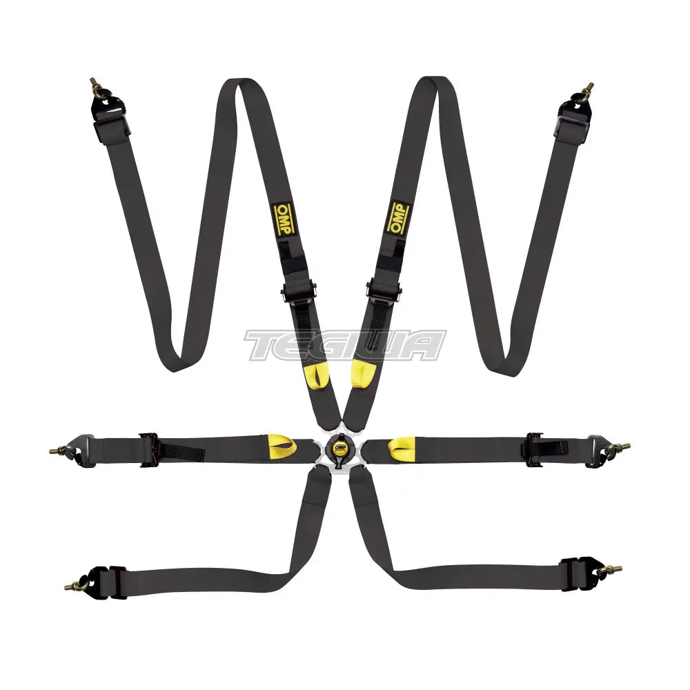 OMP Safety Harness First 2in FIA 8853-2016 Pull Up Steel Adjustable