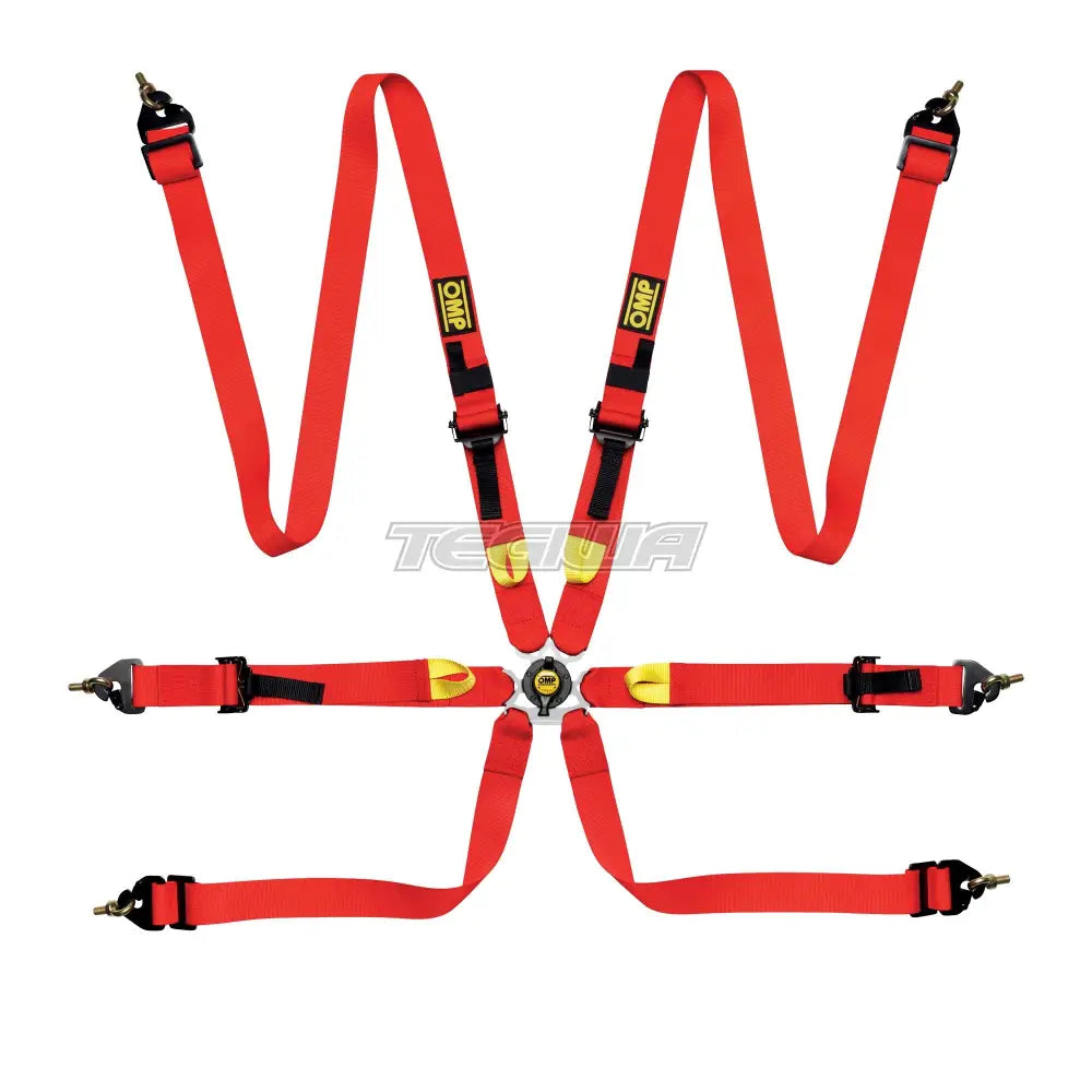 OMP Safety Harness First 2in FIA 8853-2016 Pull Up Steel Adjustable