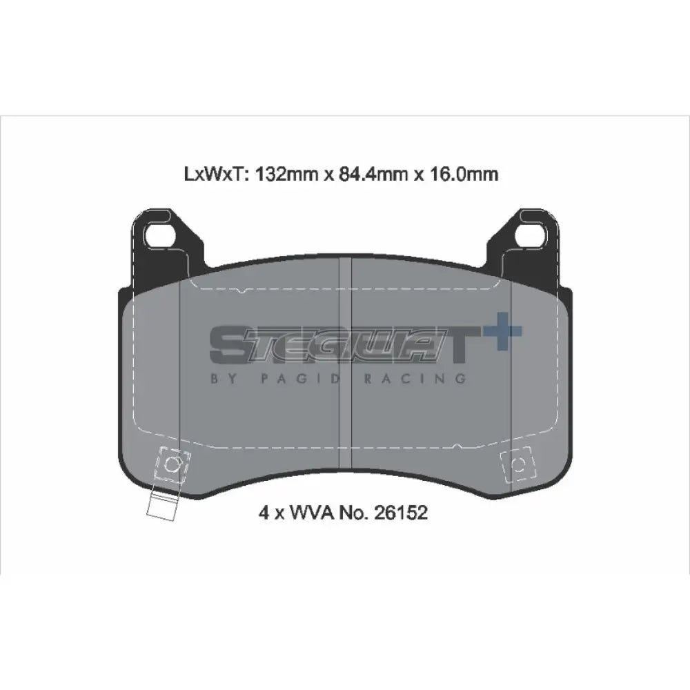 Pagid Street+ Brake Pads Tesla Model 3 17-23 Front