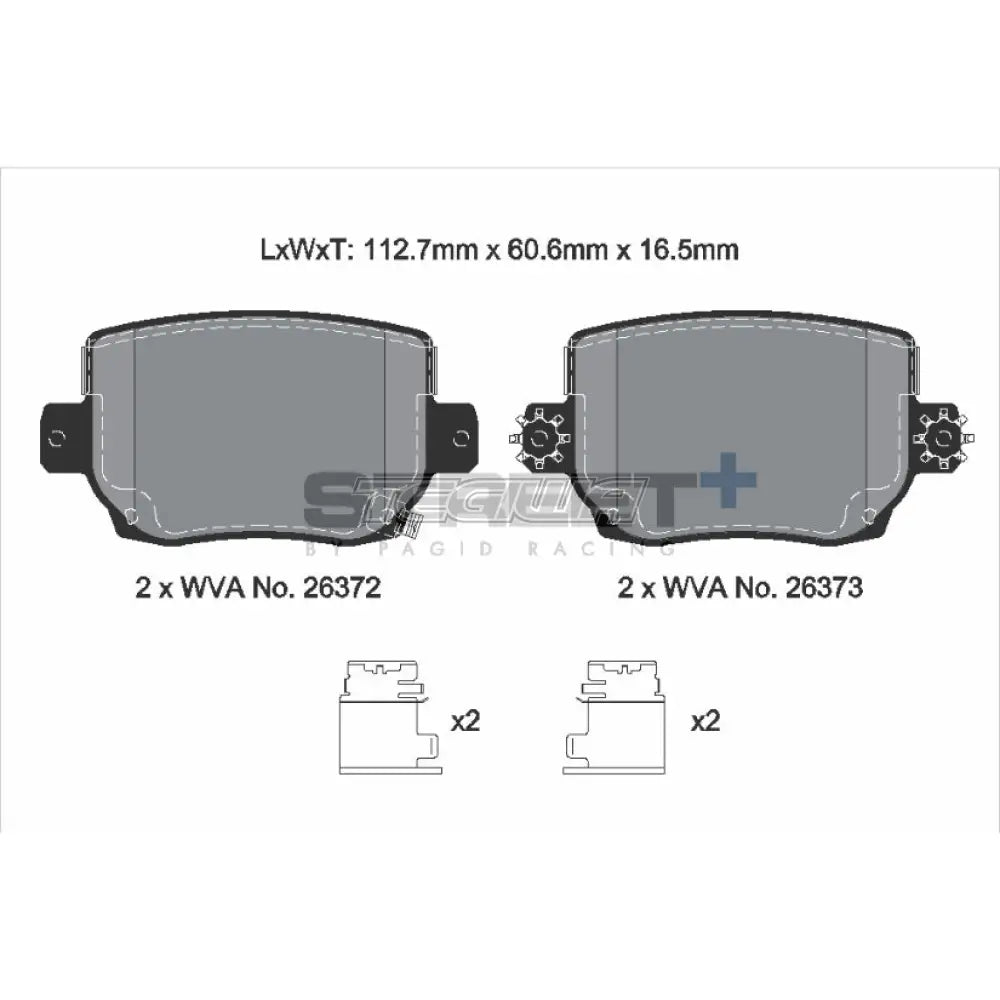 Pagid Street+ Brake Pads Tesla Model 3 17-23 Rear