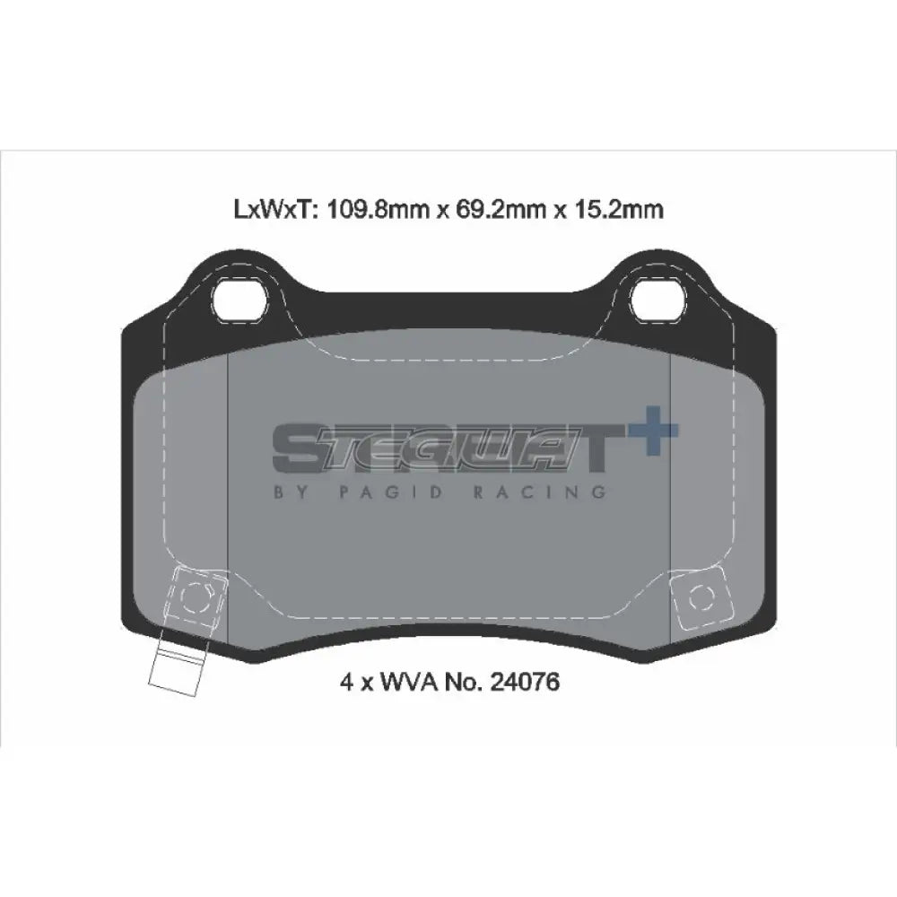 Pagid Street+ Brake Pads Tesla Model X 19-23 Rear