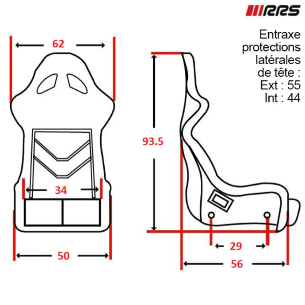 RRS Control Carbon RST-1100 Racing Seat - FIA 8855-1999