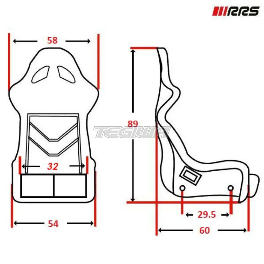 RRS FIA Futura 3 RST-700 Racing Seat - Black 8855-1999