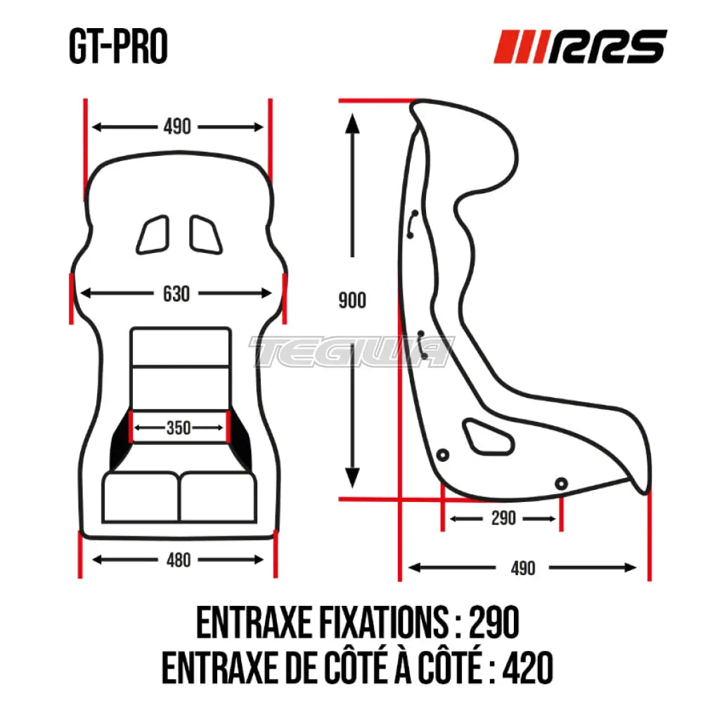 RRS FIA GT Pro RST1200 Racing Seat 8855-2021