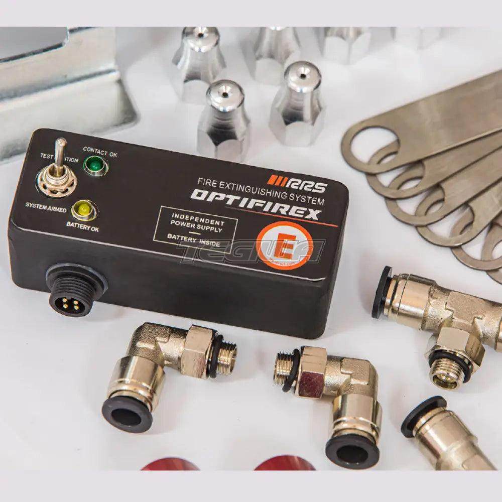 RRS FIA Optifirex Electric Stainless Steel Fire Extinguisher Kit RRS