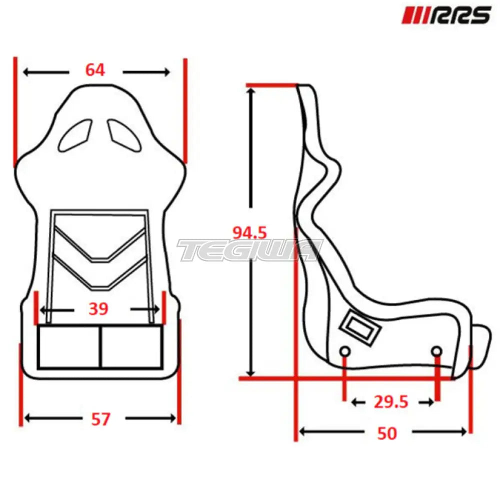 RRS FIA Race XL RST-800 Racing Seat 8855-1999