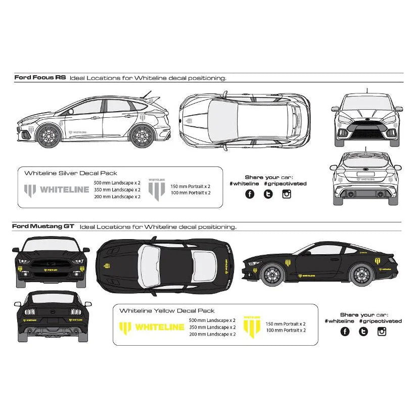 Whiteline Sticker Yellow